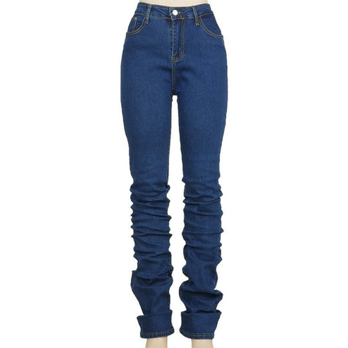 High Waist Slim Women Jeans Pants