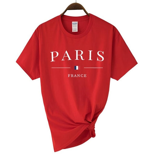 2023 Newest Women's Summer Paris Letters Print Y2k T shirt Ladies