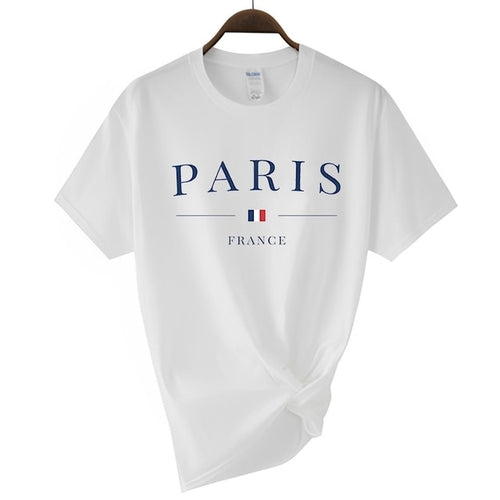 2023 Newest Women's Summer Paris Letters Print Y2k T shirt Ladies
