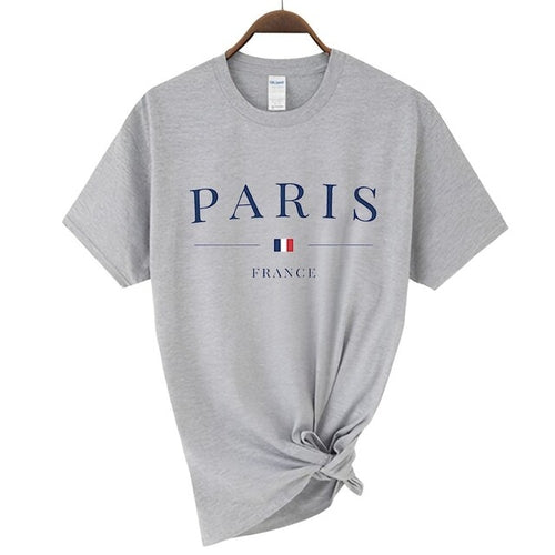2023 Newest Women's Summer Paris Letters Print Y2k T shirt Ladies