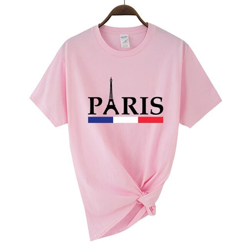 2023 Newest Women's Summer Paris Letters Print Y2k T shirt Ladies