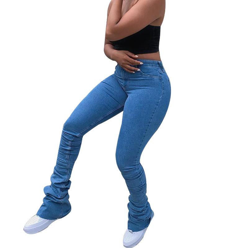 High Waist Slim Women Jeans Pants