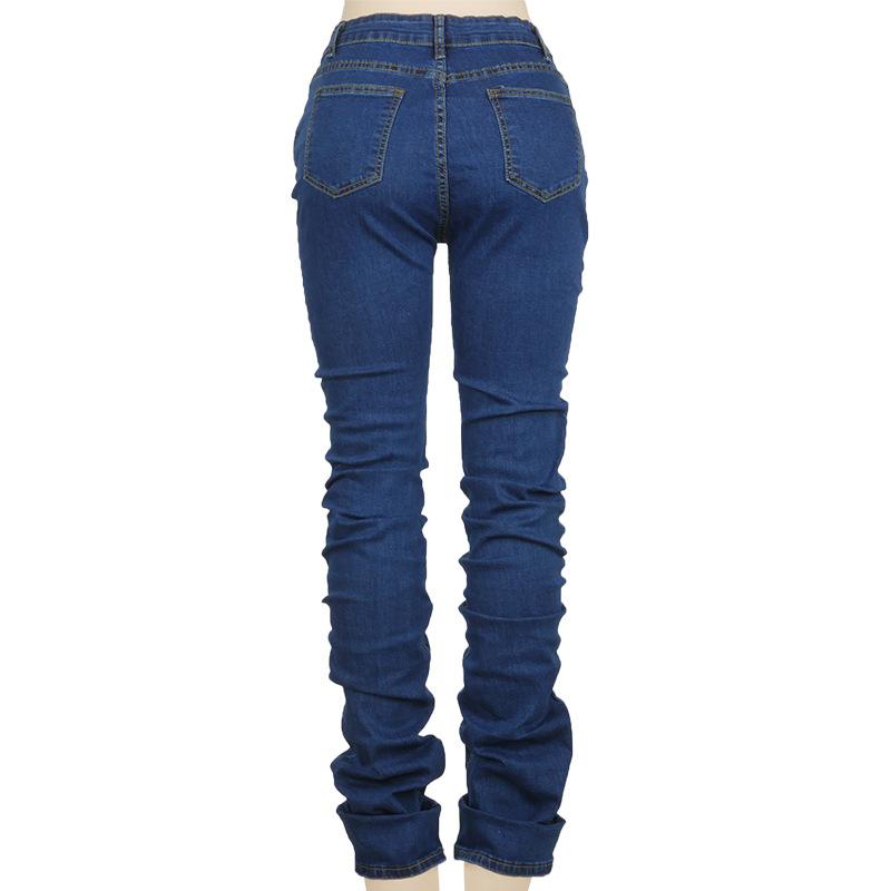 High Waist Slim Women Jeans Pants