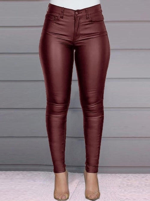 2023 Fall Winter New Solid Color Pants Casual Sexy Small Leg Pants