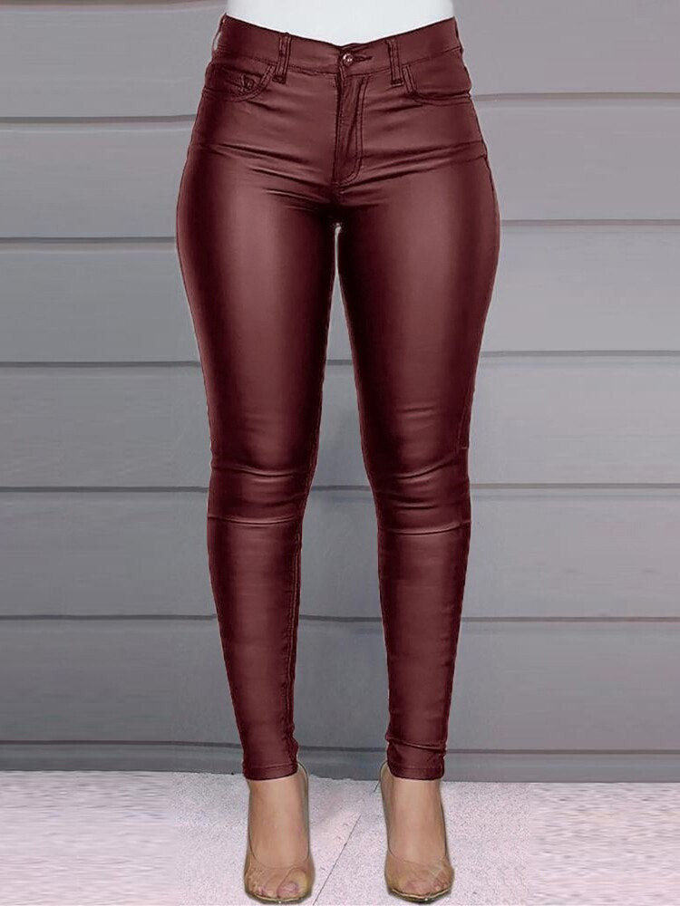 2023 Fall Winter New Solid Color Pants Casual Sexy Small Leg Pants