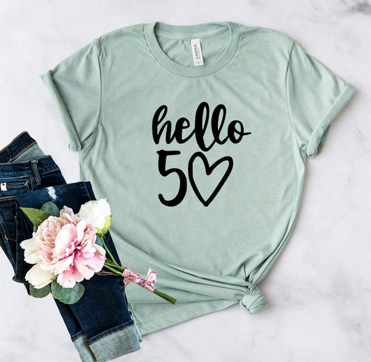 DT0264 Hello 50 Shirt