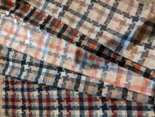 Mixed Plaid Infinity Scarf